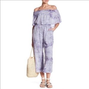 HONEY BELLE Lavender Jumpsuit Off The Shoulder